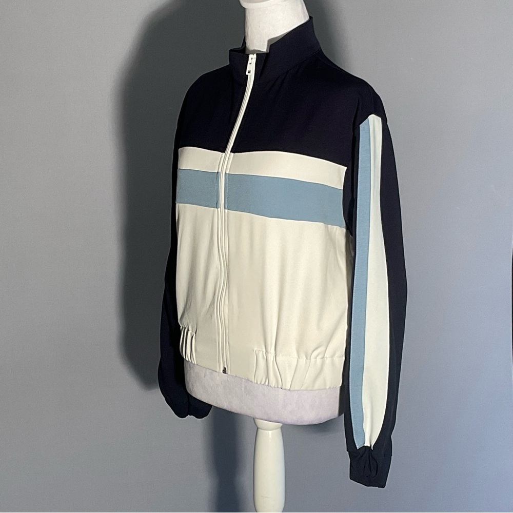 Zara Zip Front Colorblock Track Jacket Size Medium - Picture 8 of 16